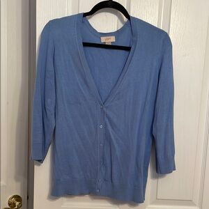 LOFT Light Blue Cardigan